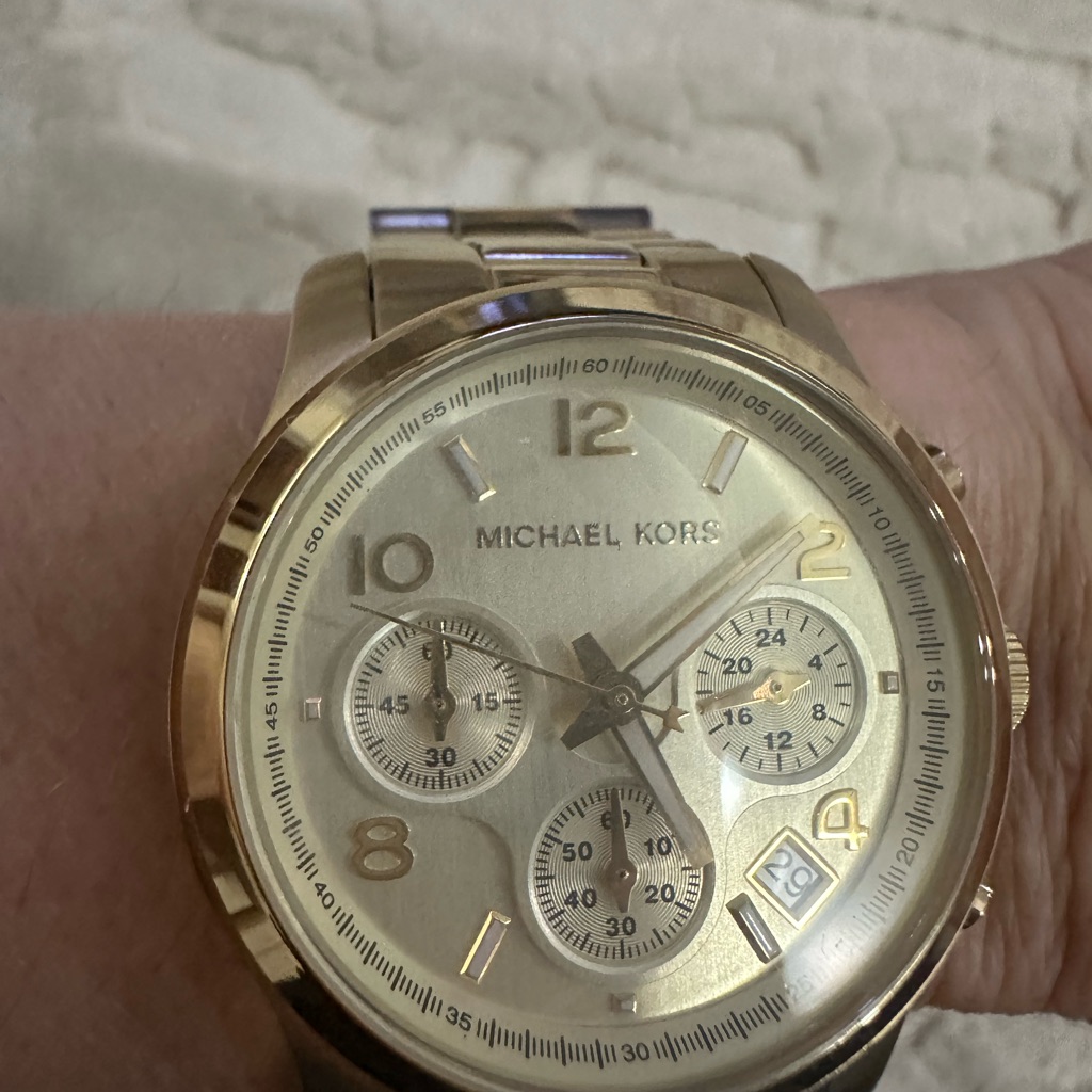 Michael Kors Gold-Tone Chronograph Watch